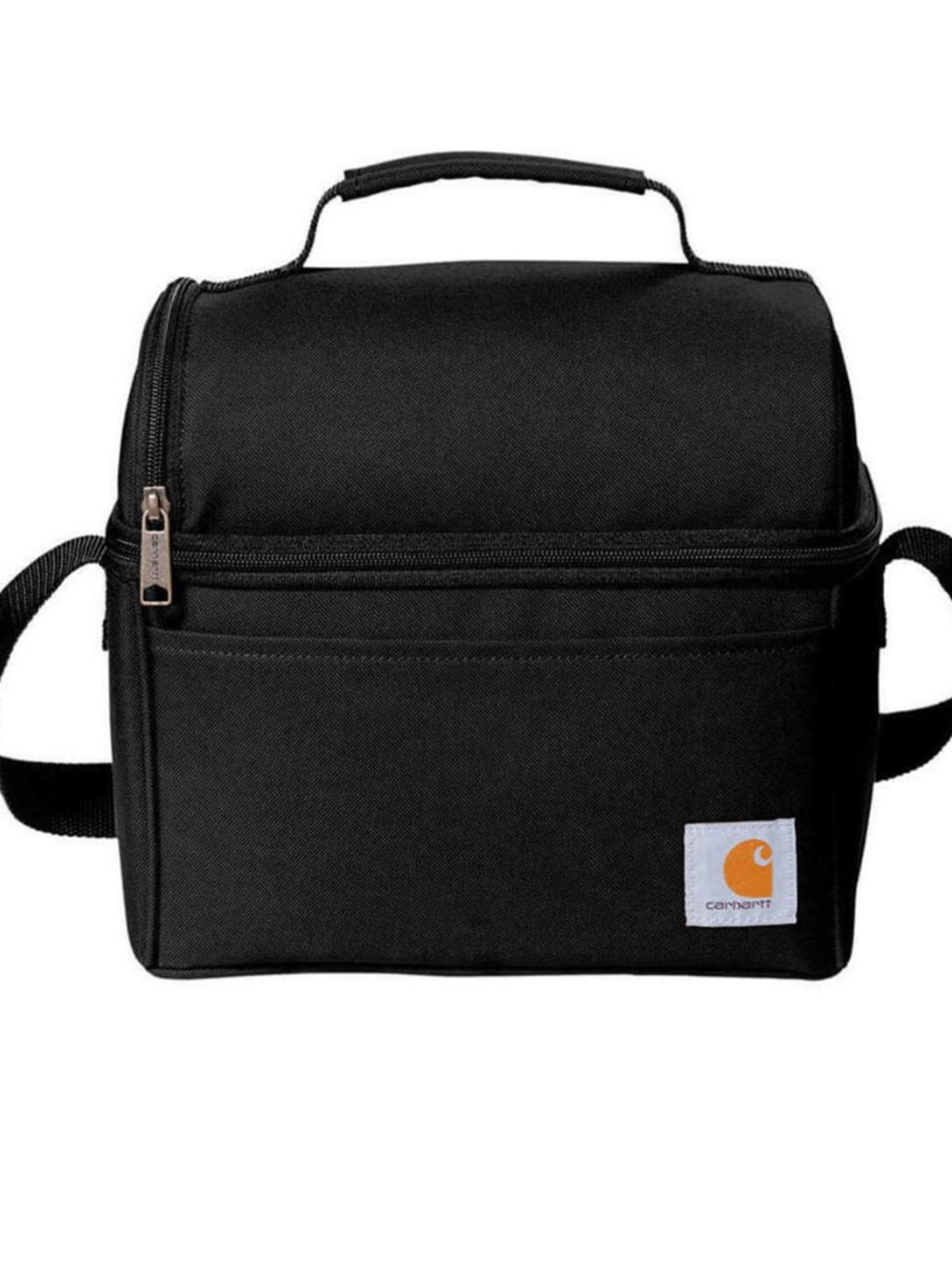 Carhartt Black and Orange Logo Toiletry / Lunch Carry Bag